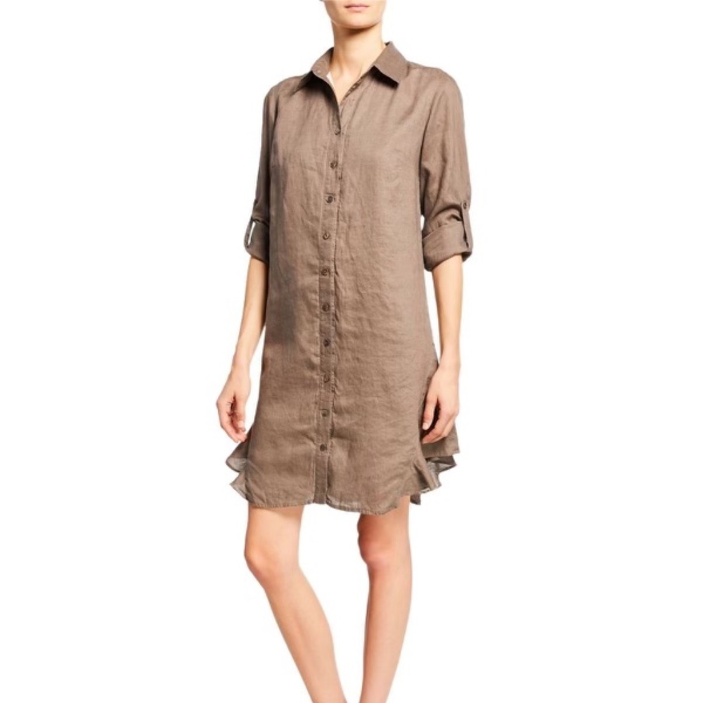Finley Agetha Linen Shirt Dress XL